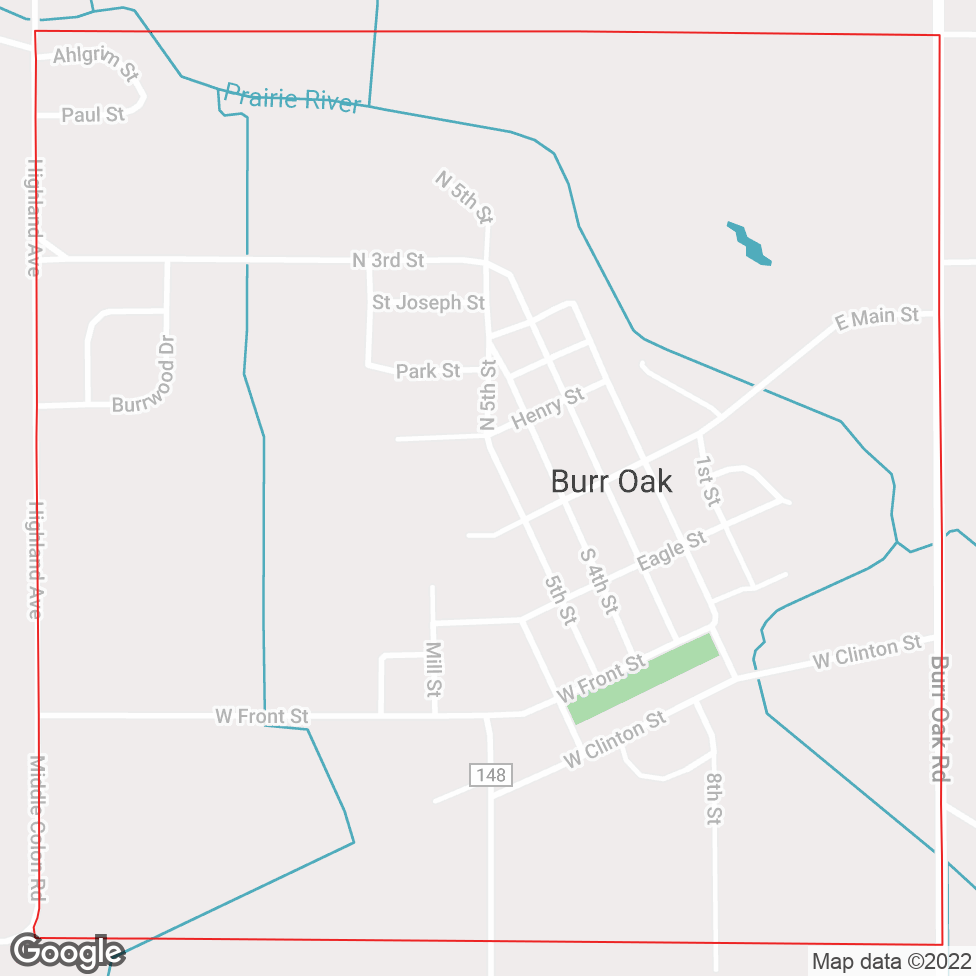 Burr Oak map