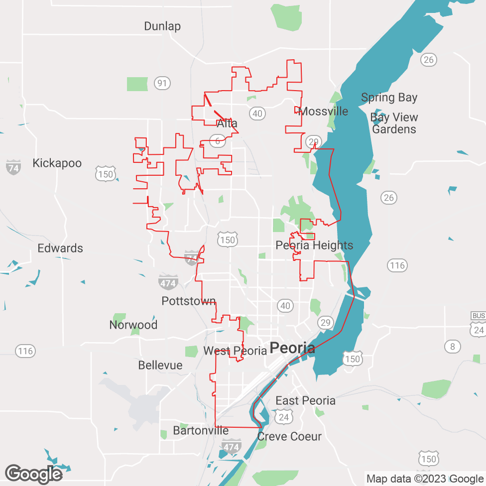 Peoria map