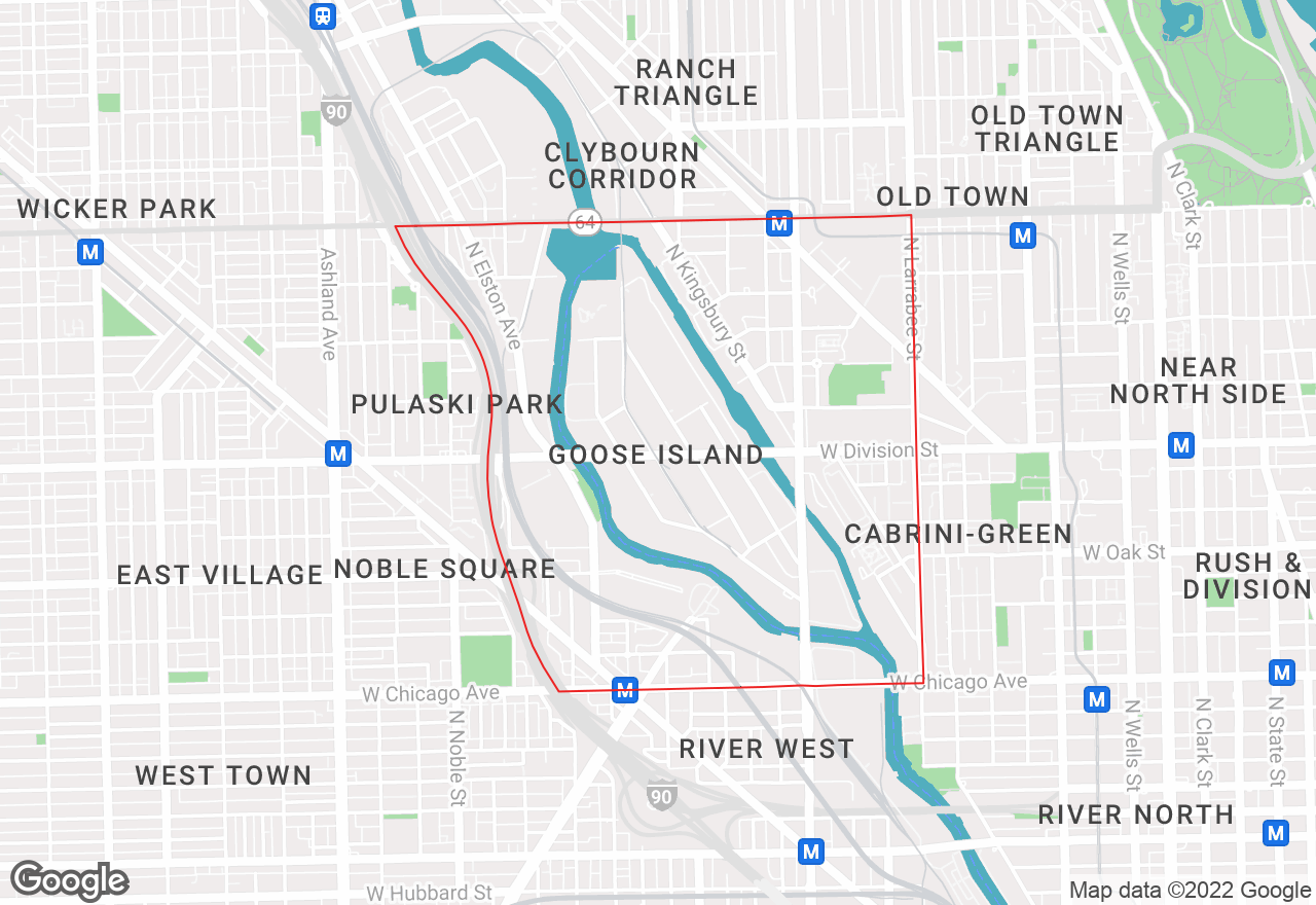 Goose Island map