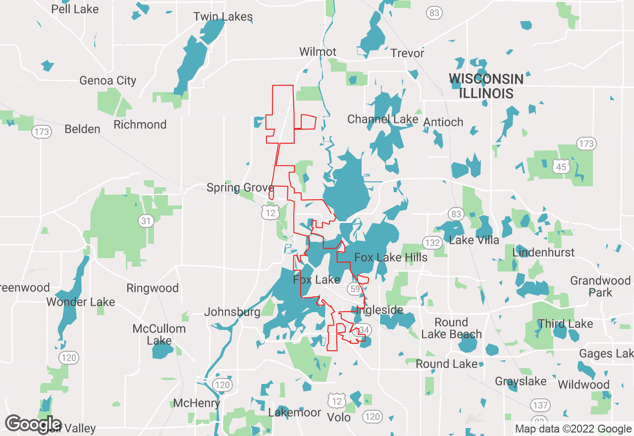 Fox Lake map