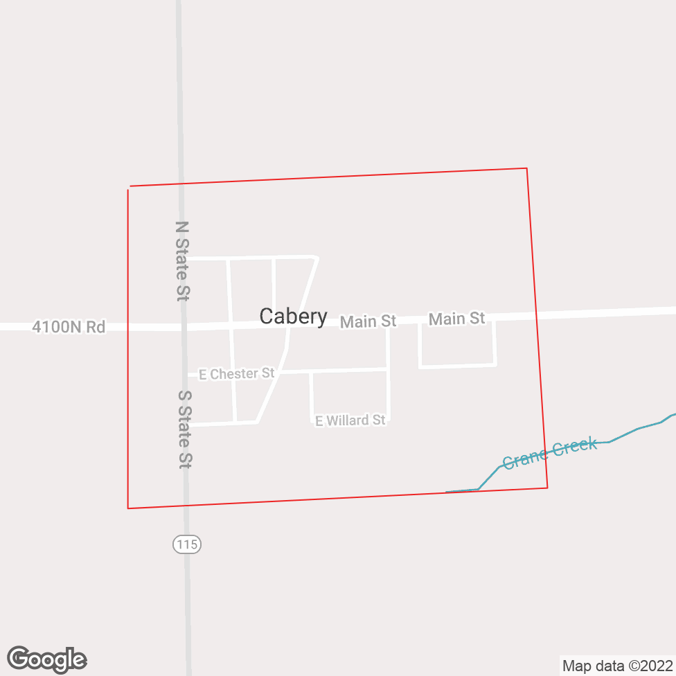 Cabery map