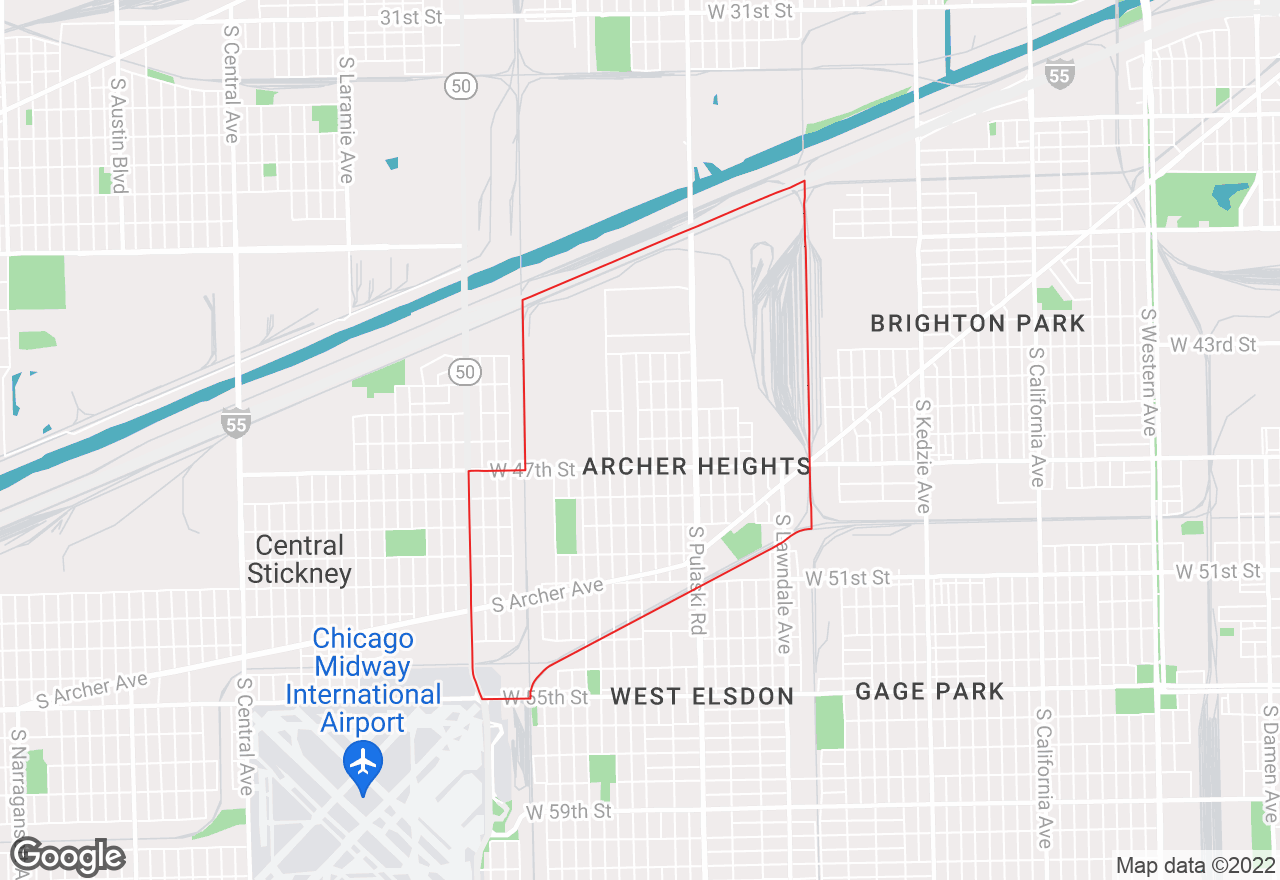 Archer Heights map