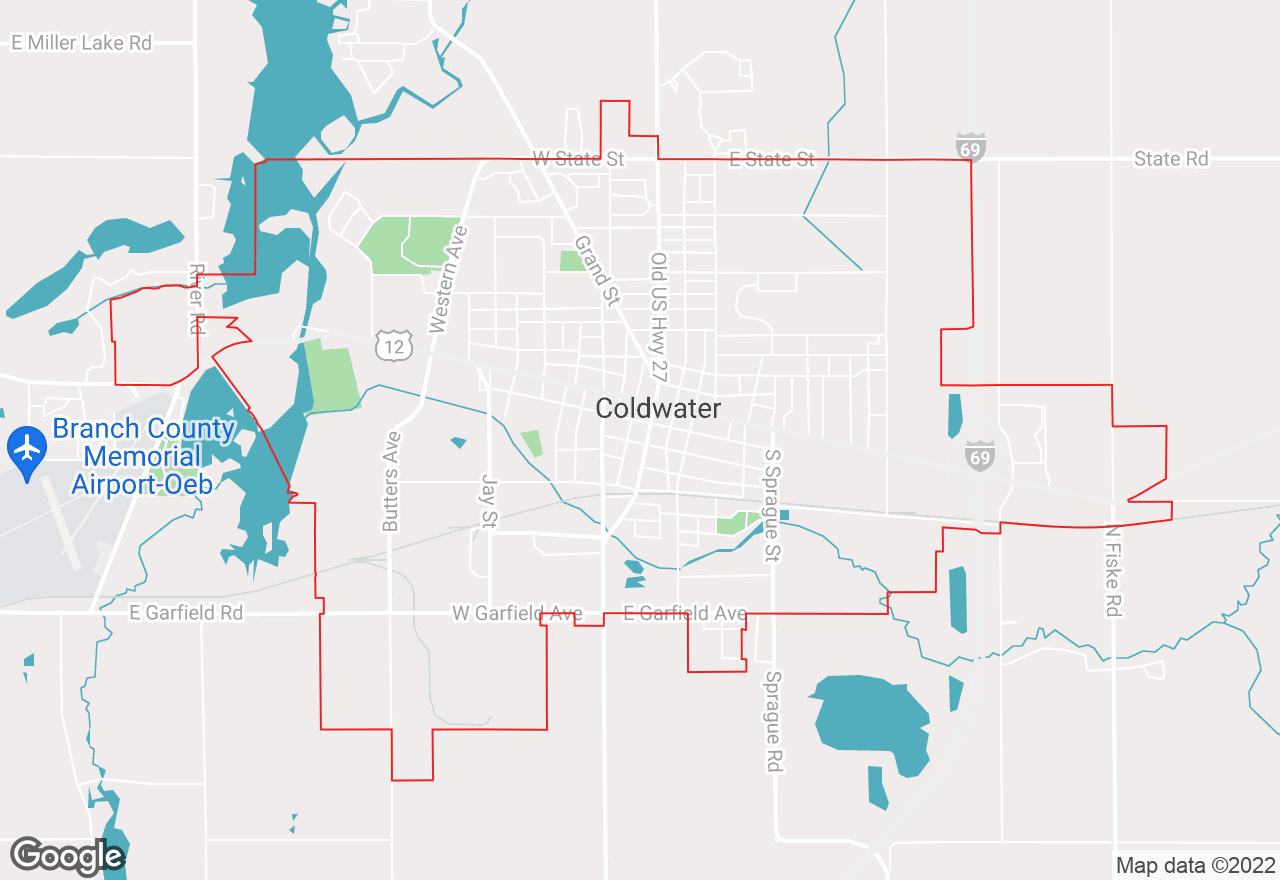 Coldwater map