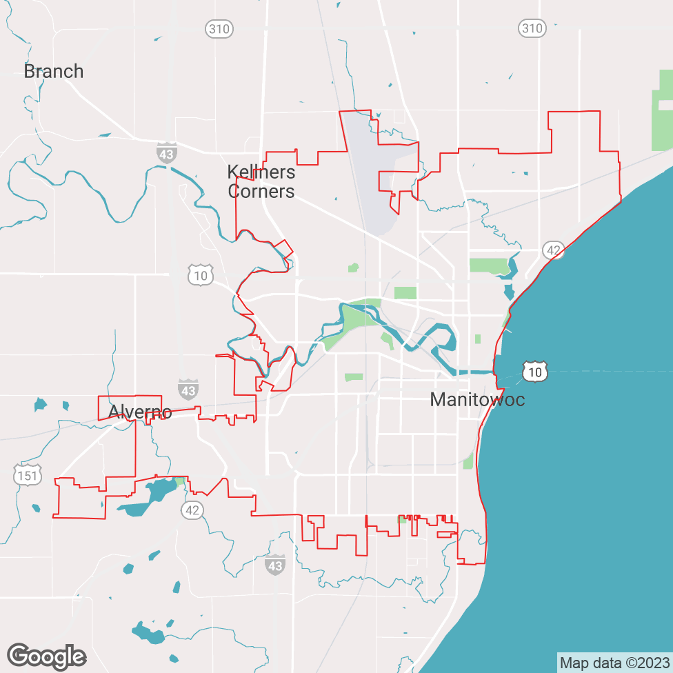 Manitowoc map