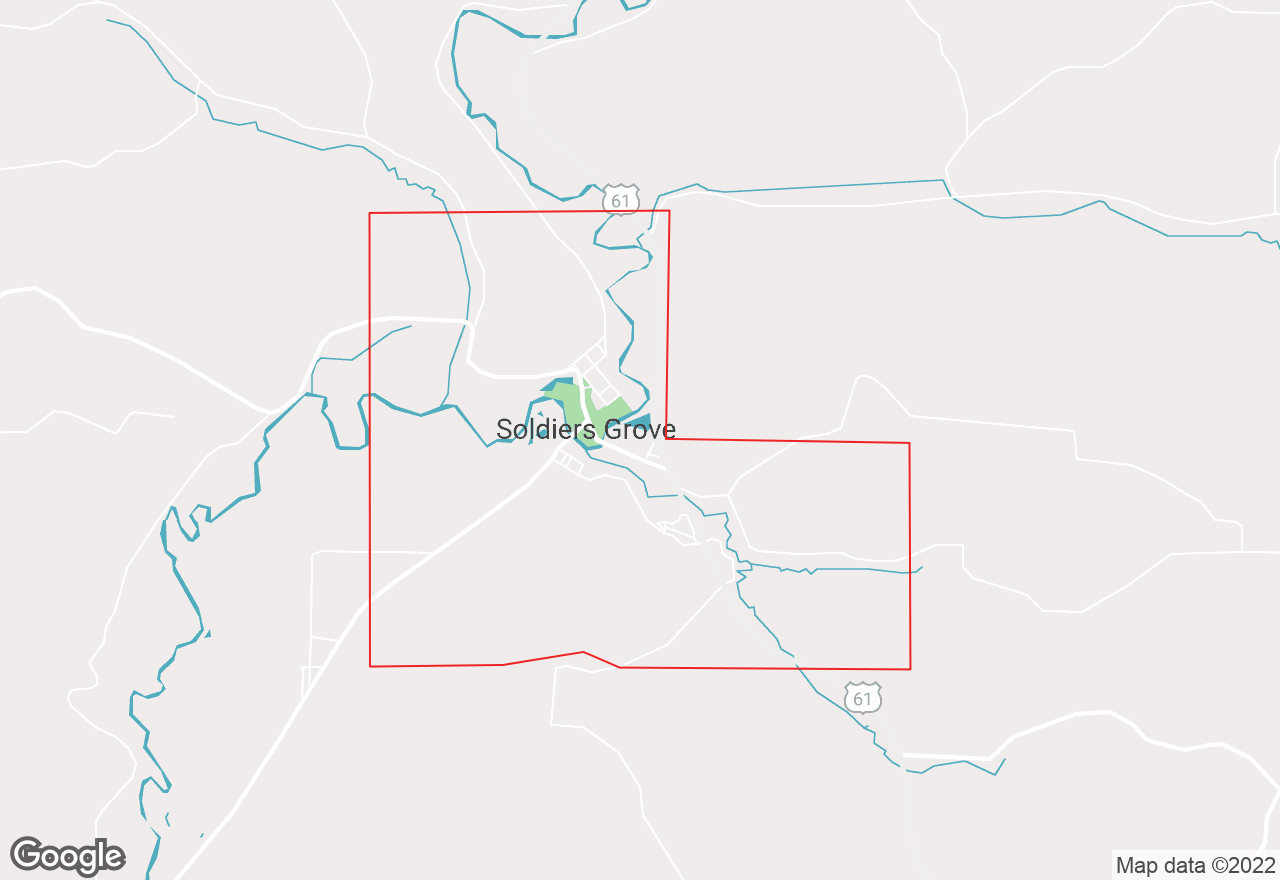 Soldiers Grove map