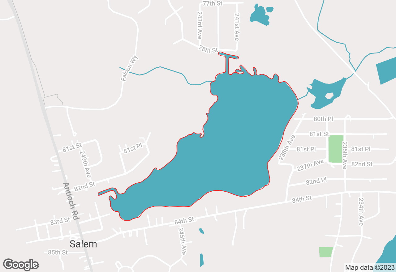 Hooker Lake map