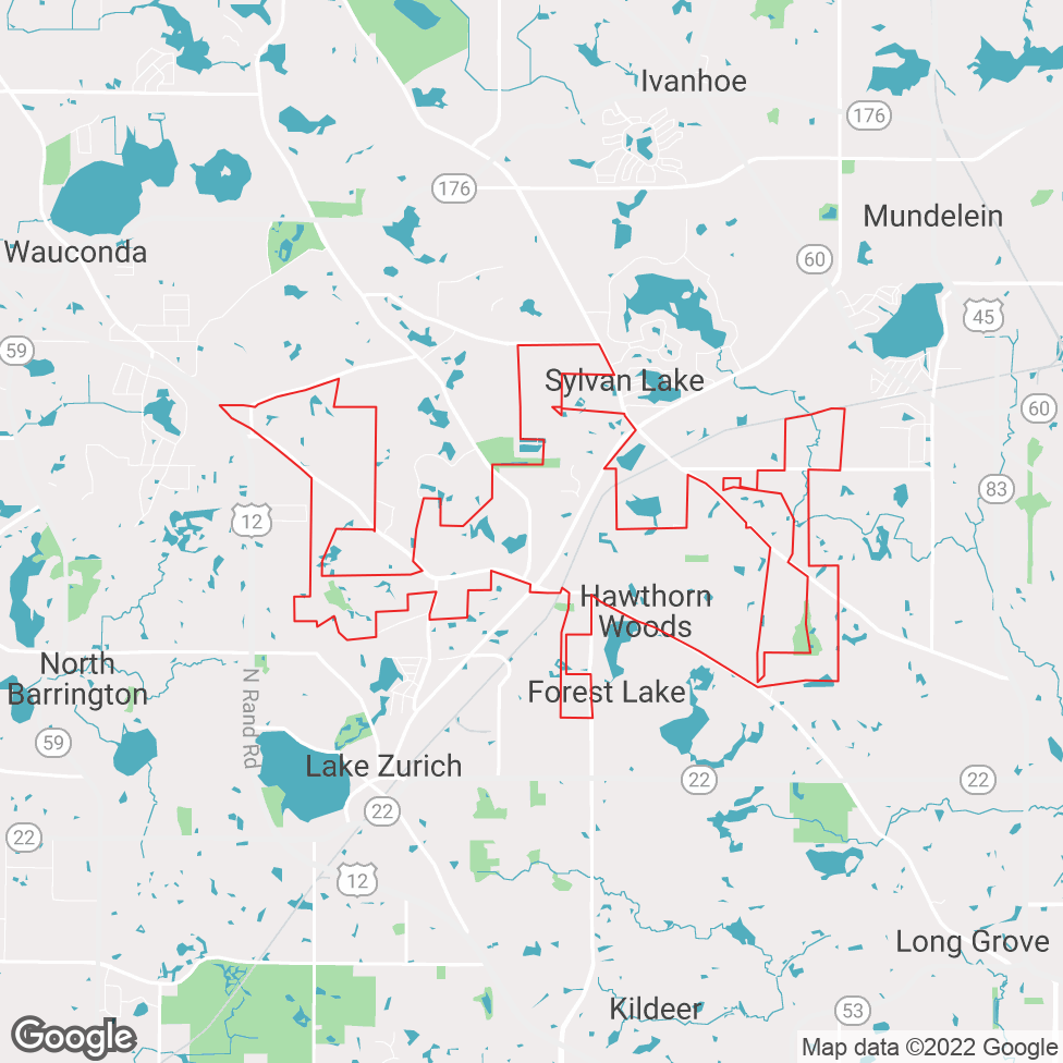 Hawthorn Woods map