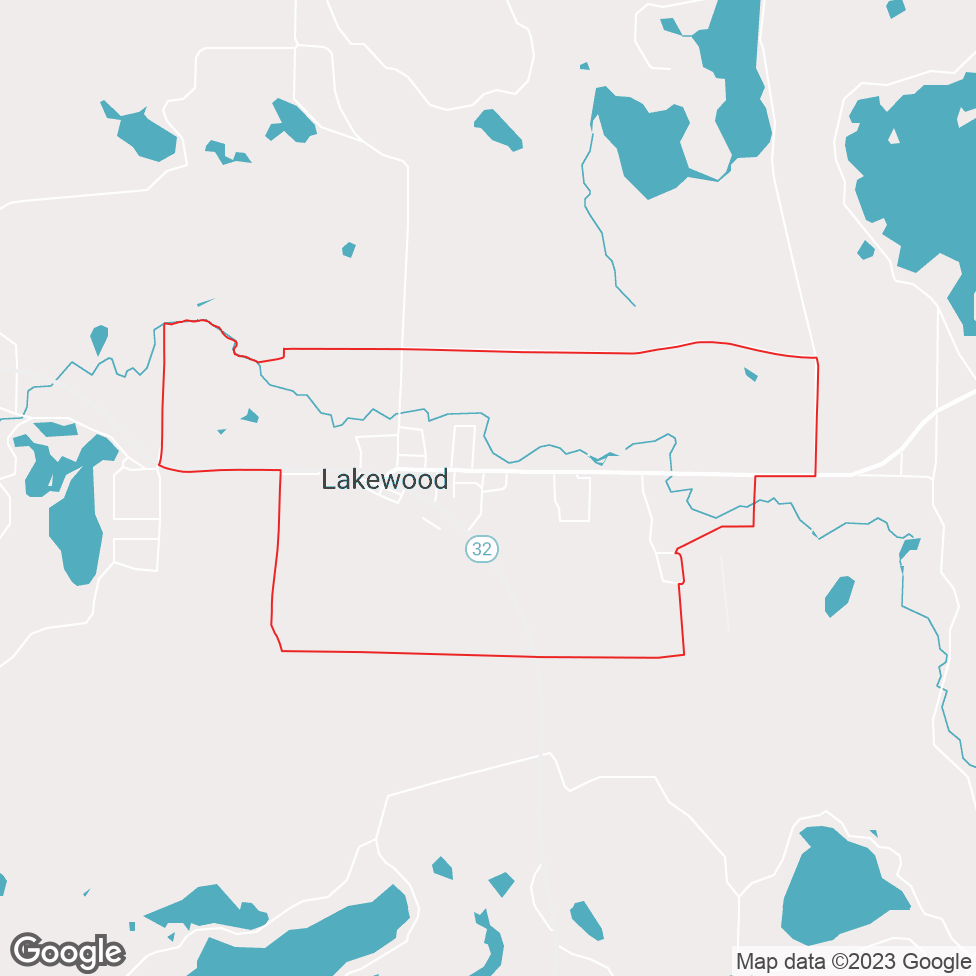 Lakewood map