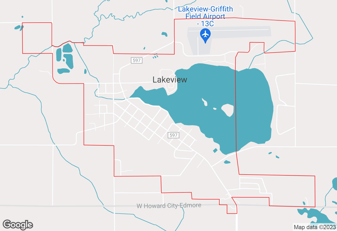 Lakeview map