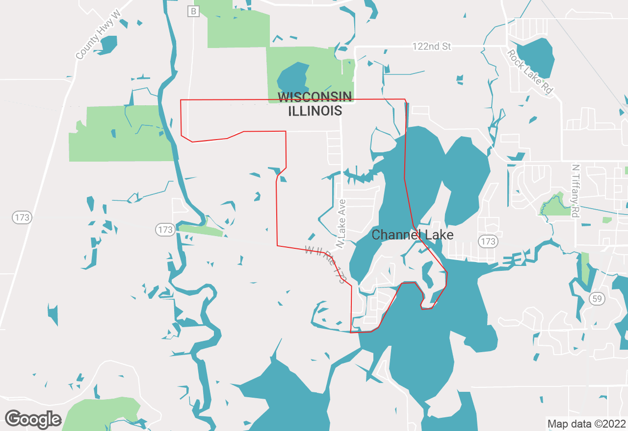 Channel Lake map