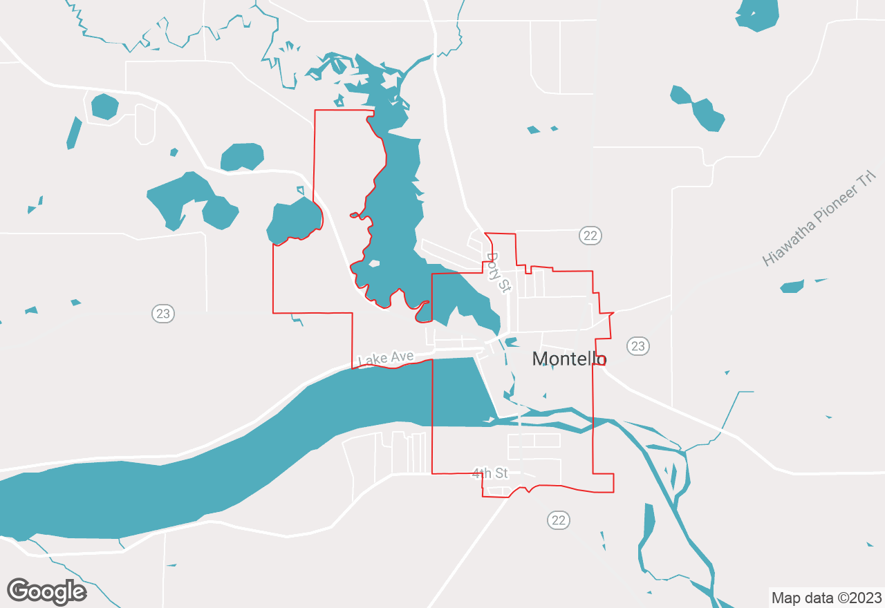 Montello map