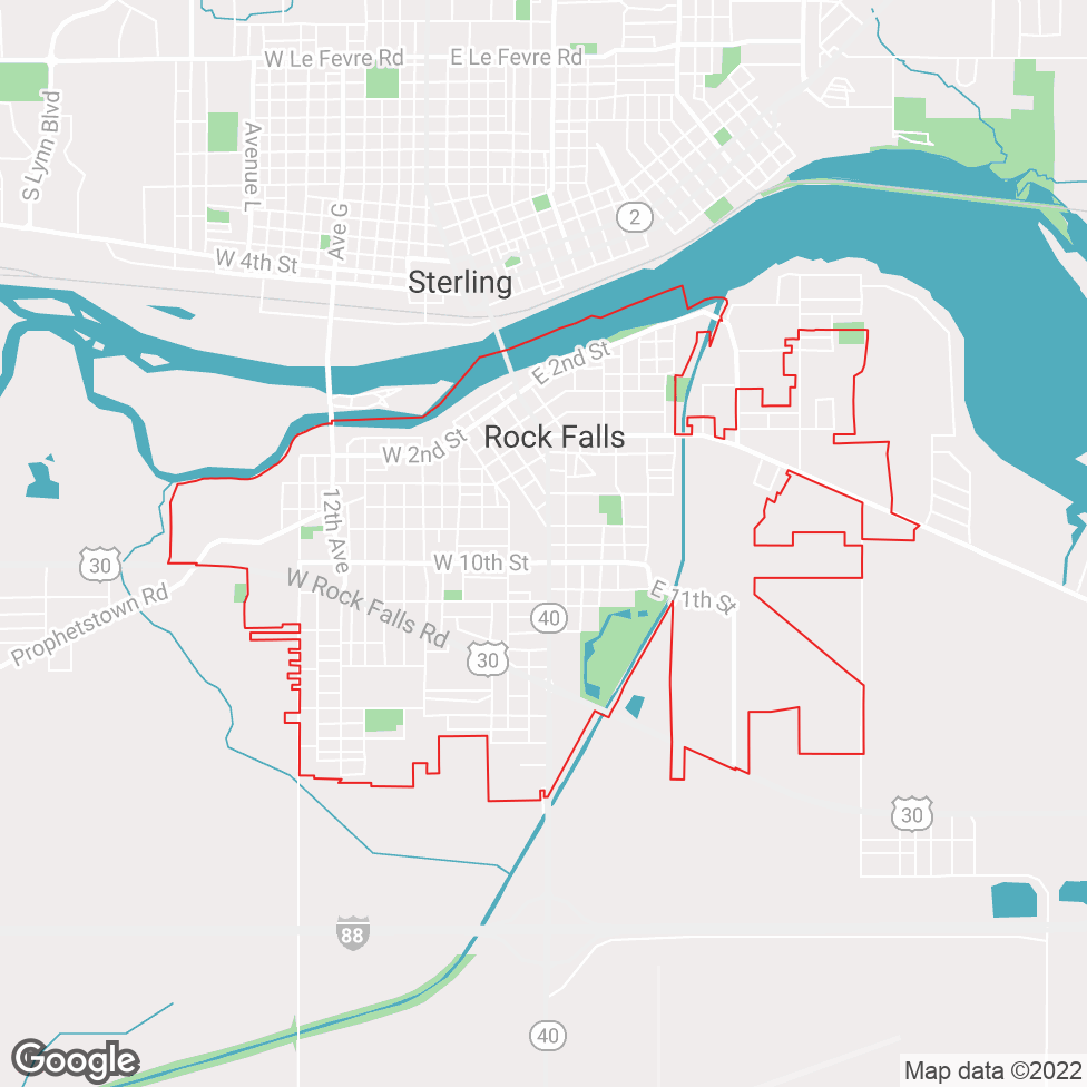 Rockfalls map