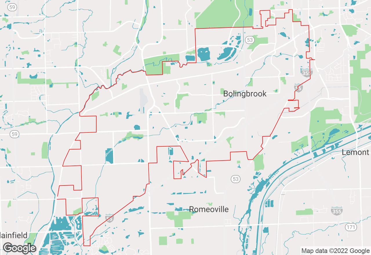 Bolingbrook map