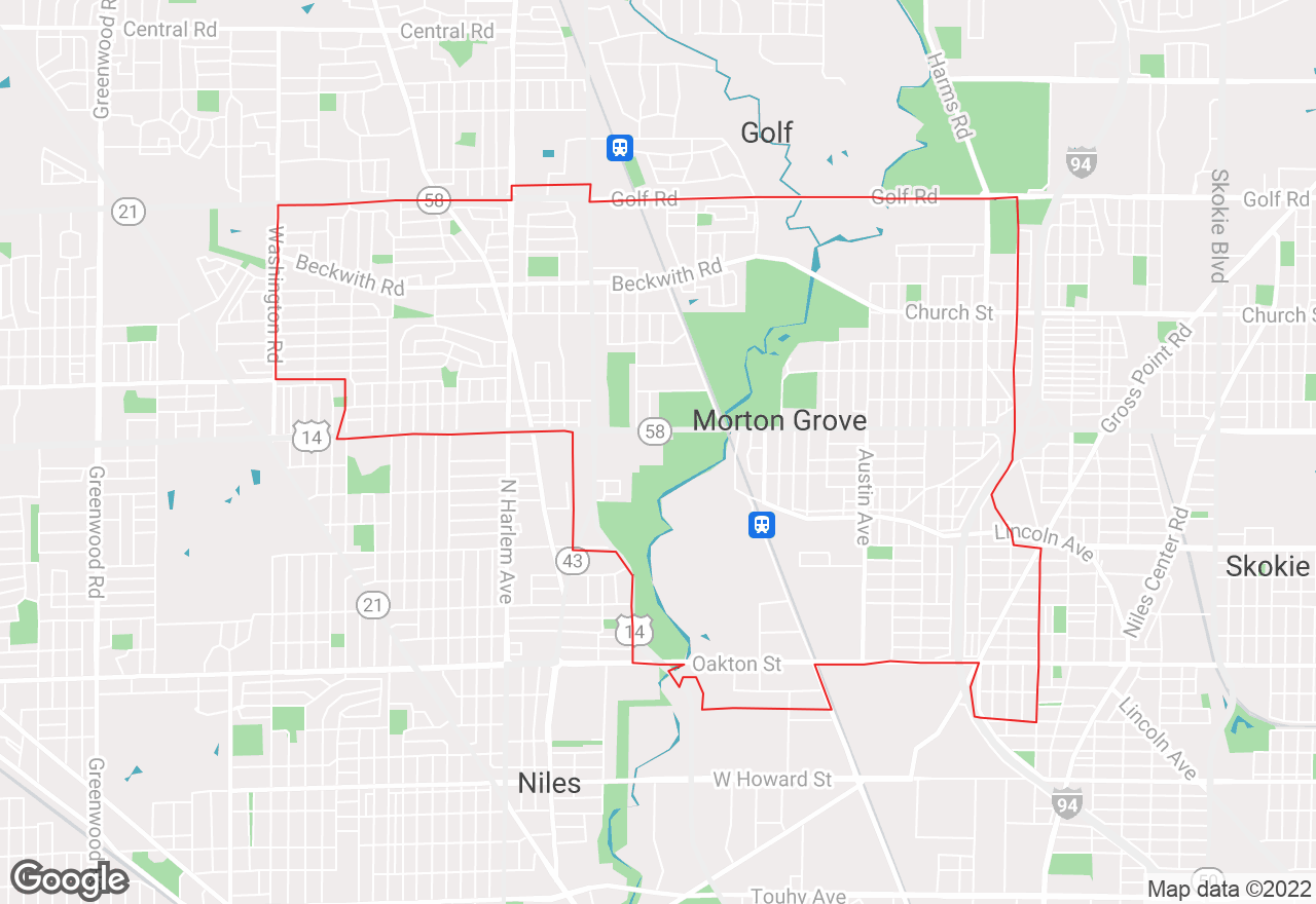 Morton Grove map