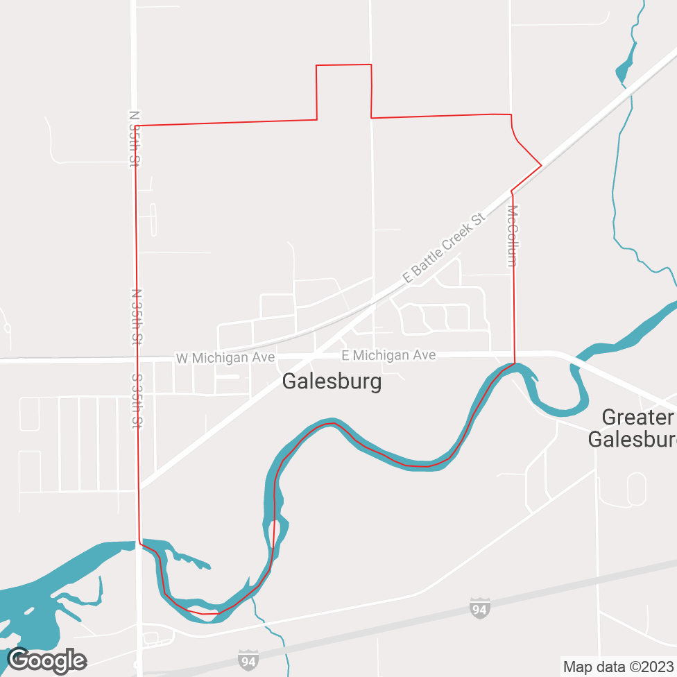 Galesburg map