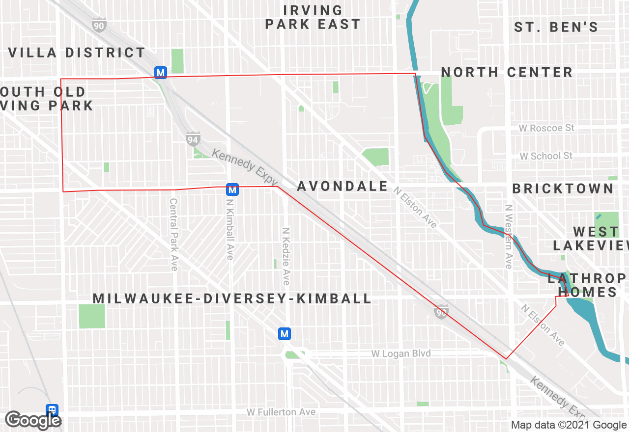 Avondale map