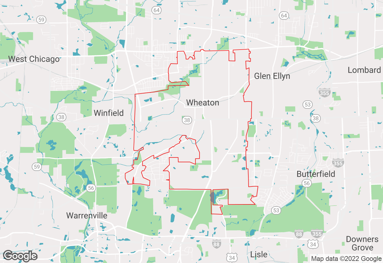 Wheaton map