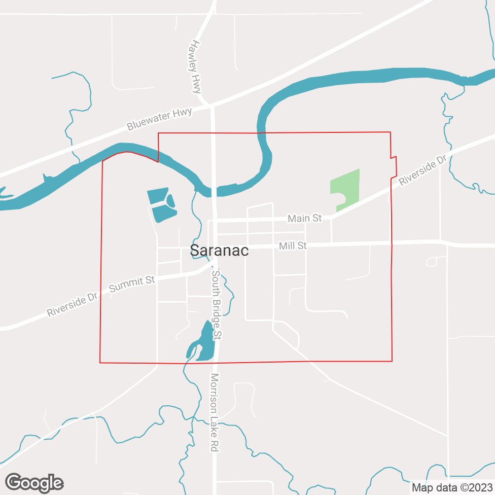 Saranac map