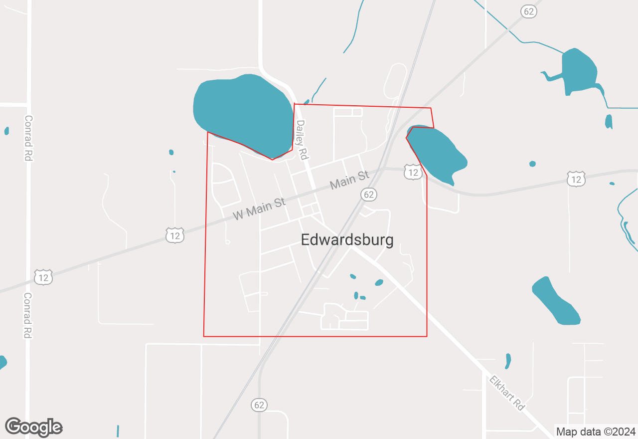 Edwardsburg map