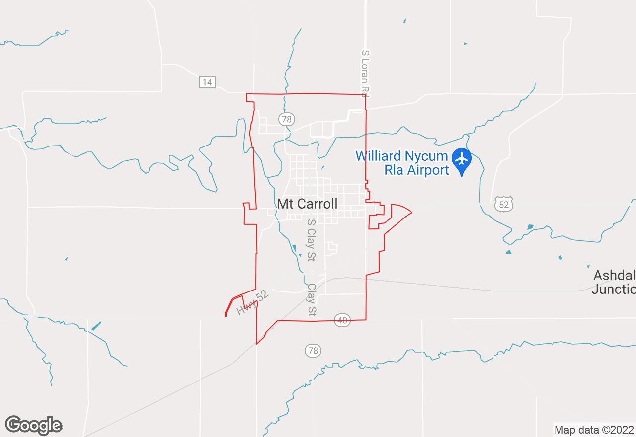 Mount Carroll map