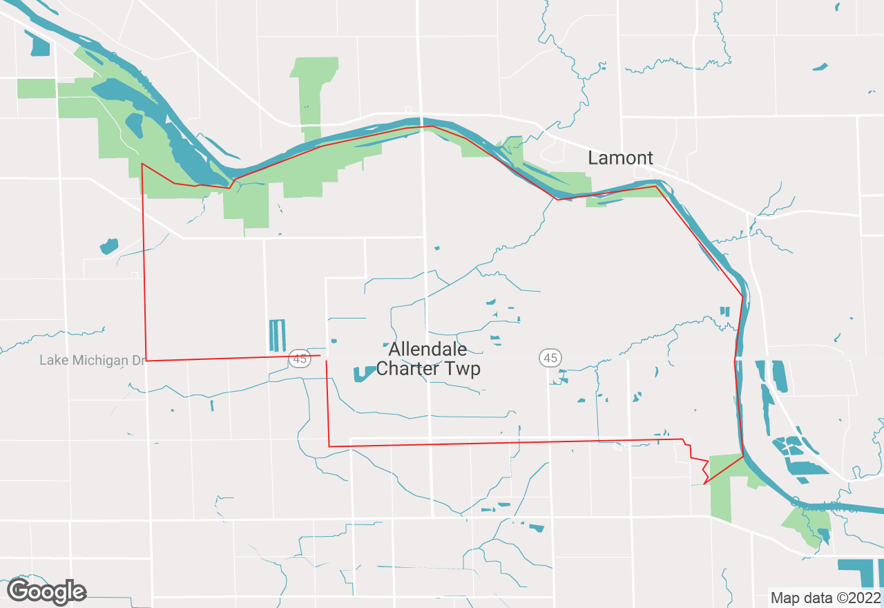 Allendale map