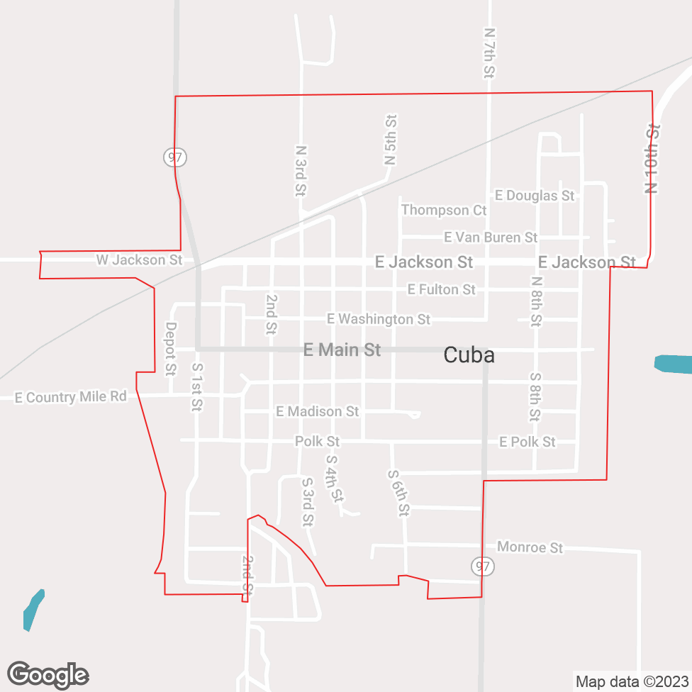 Cuba Illinois map