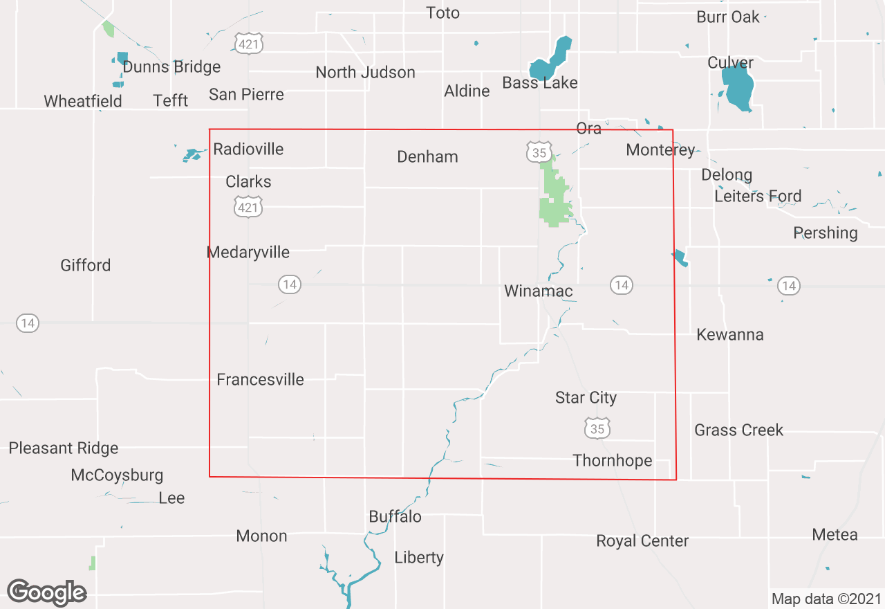 Pulaski County map