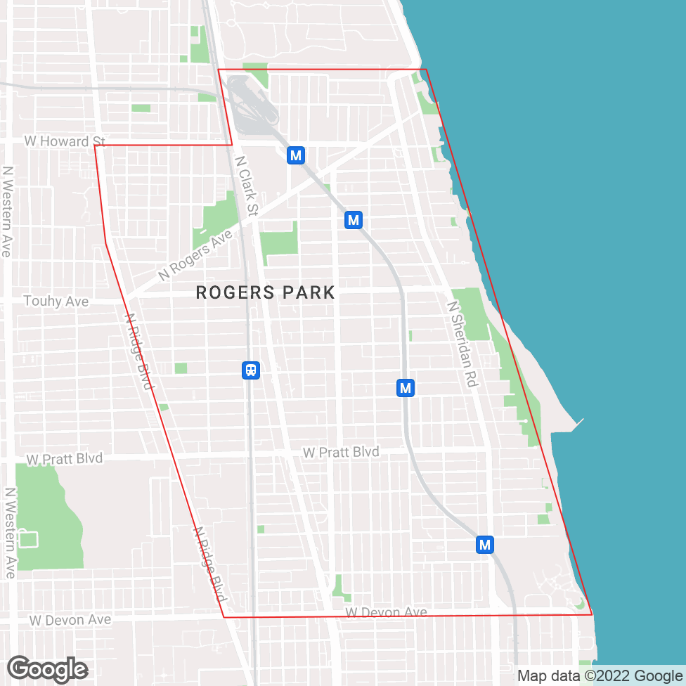 Rogers Park map