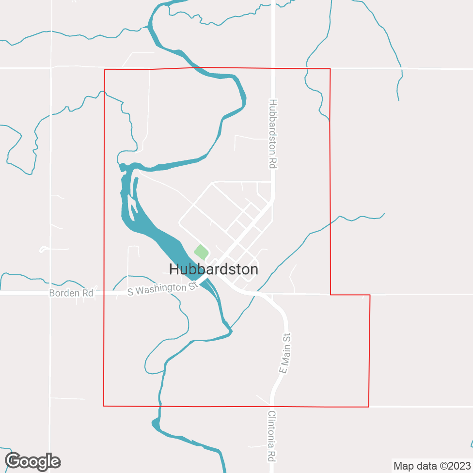 Hubbardston map