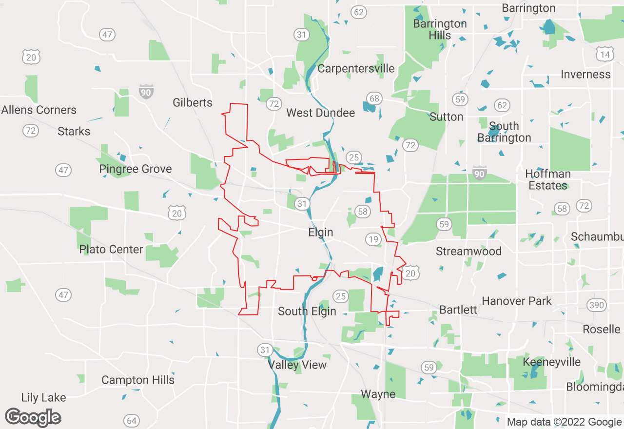 Elgin map