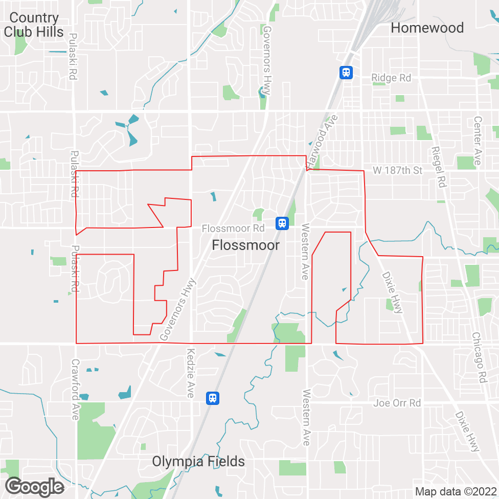 Flossmoor map