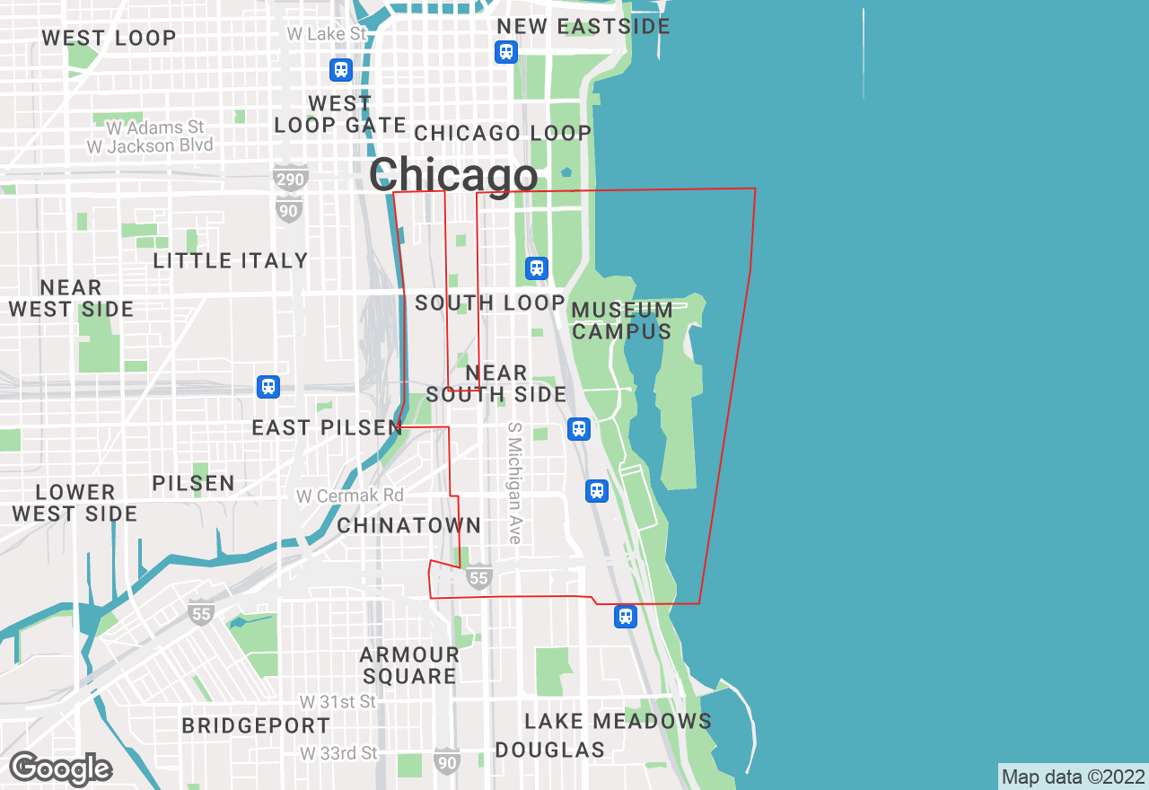 South Loop map