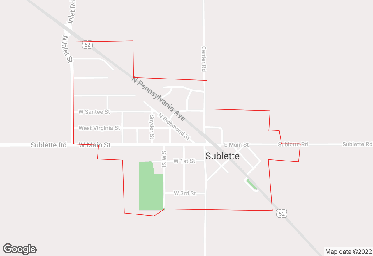 Sublette map