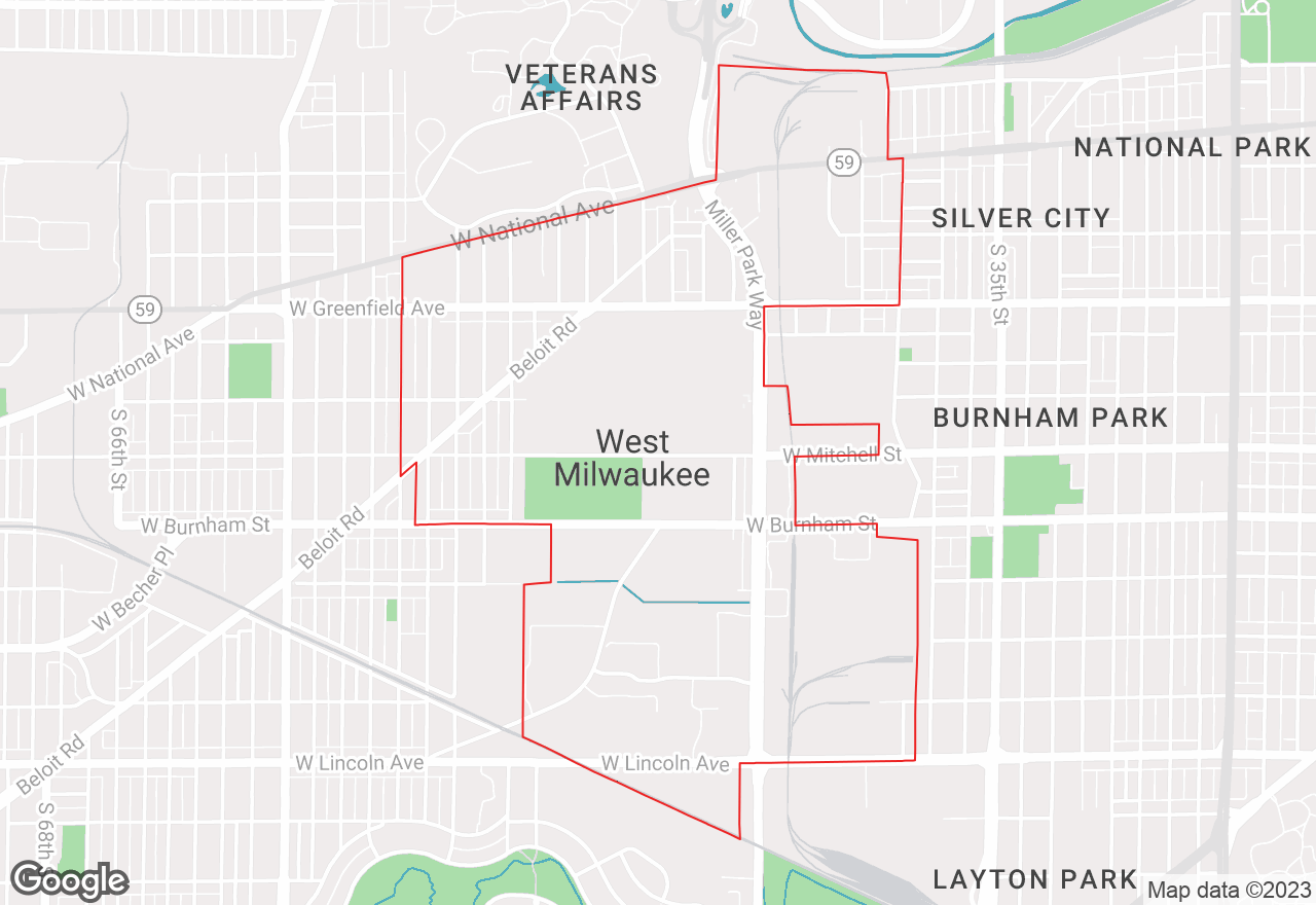 West Milwaukee map