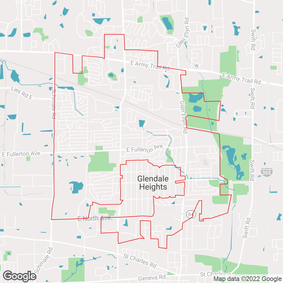 Glendale Heights map