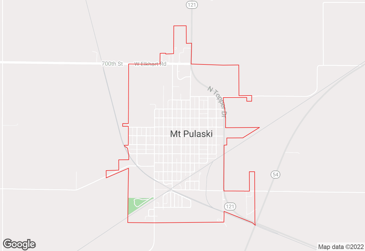 Mount Pulaski map