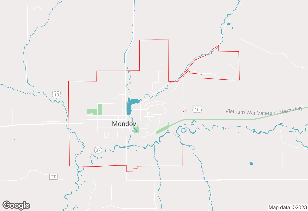 Mondovi map