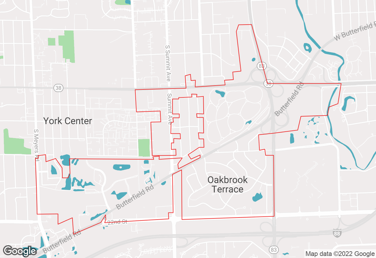 Oakbrook Terrace map