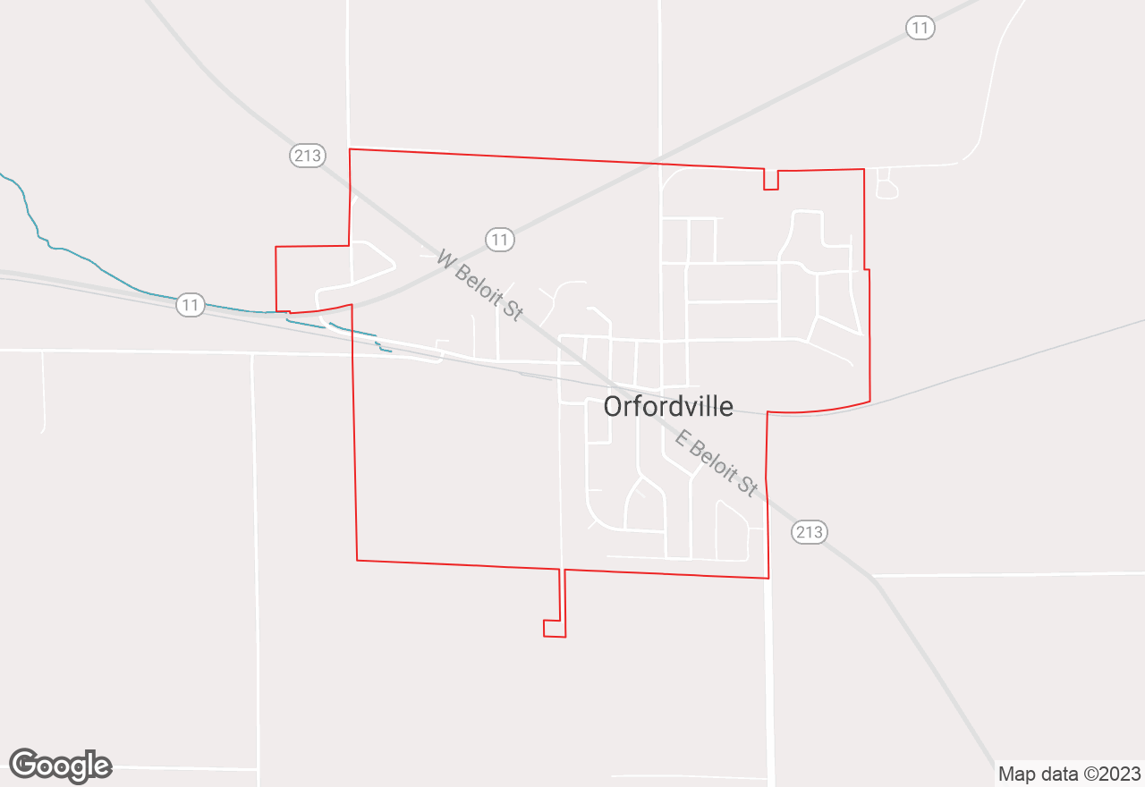 Orfordville map