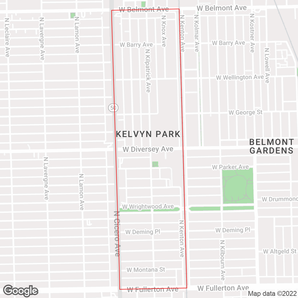 Kelvyn Park map