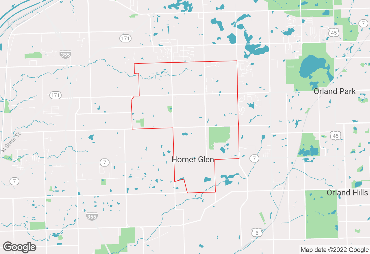 Goodings Grove map