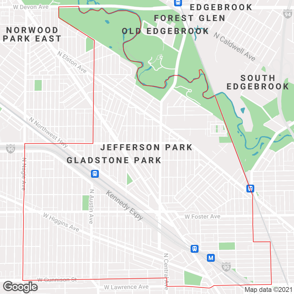 Jefferson Park map