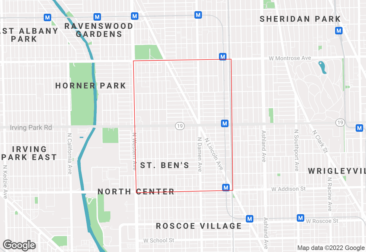 North Center map