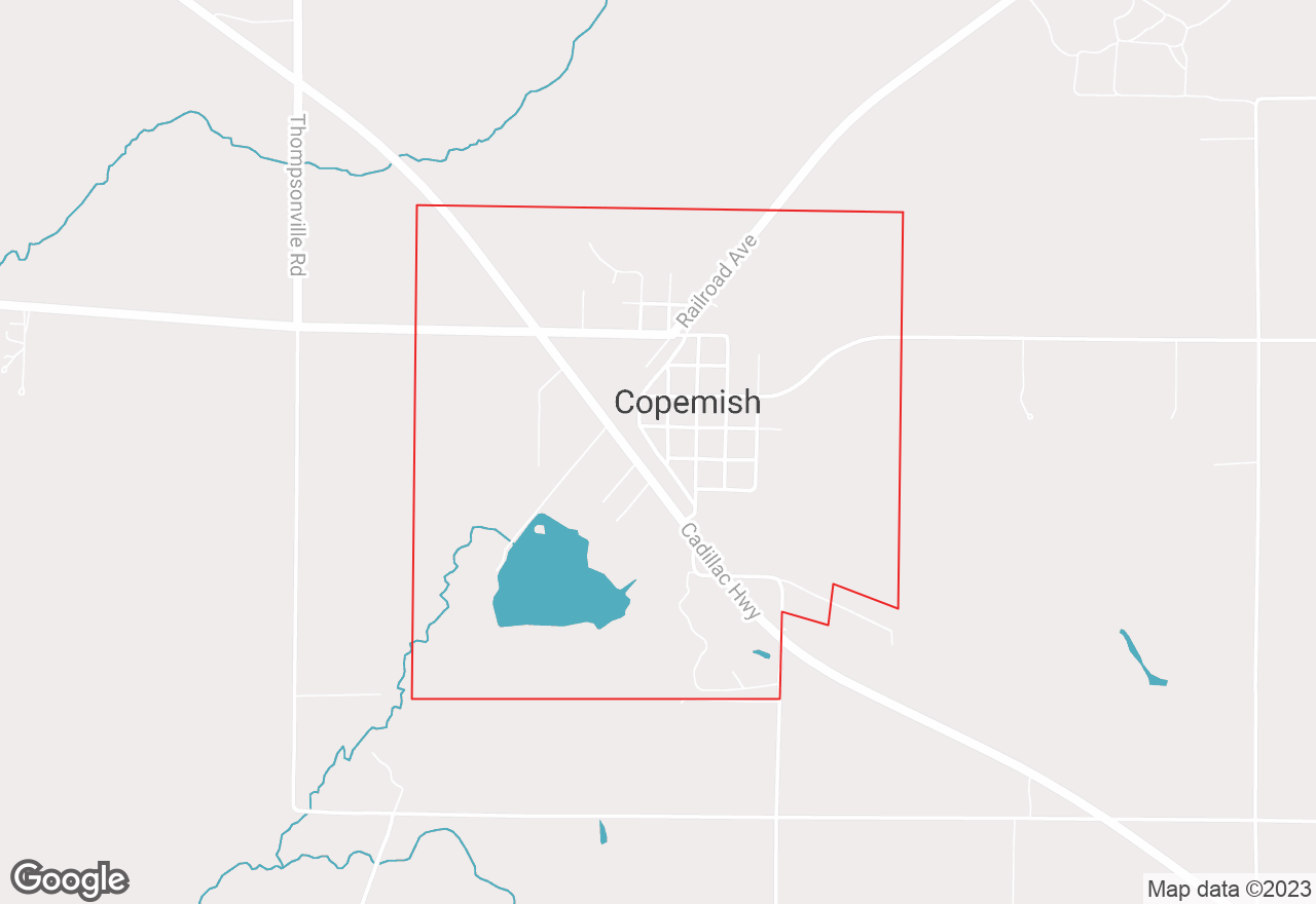 Copemish map