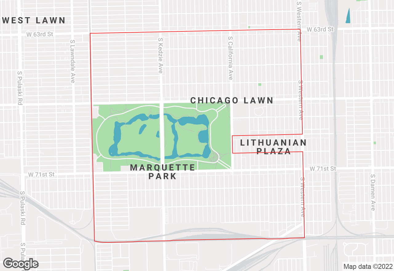 Marquette Park map