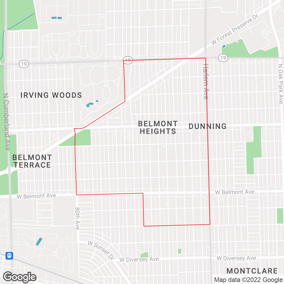 Belmont Heights map