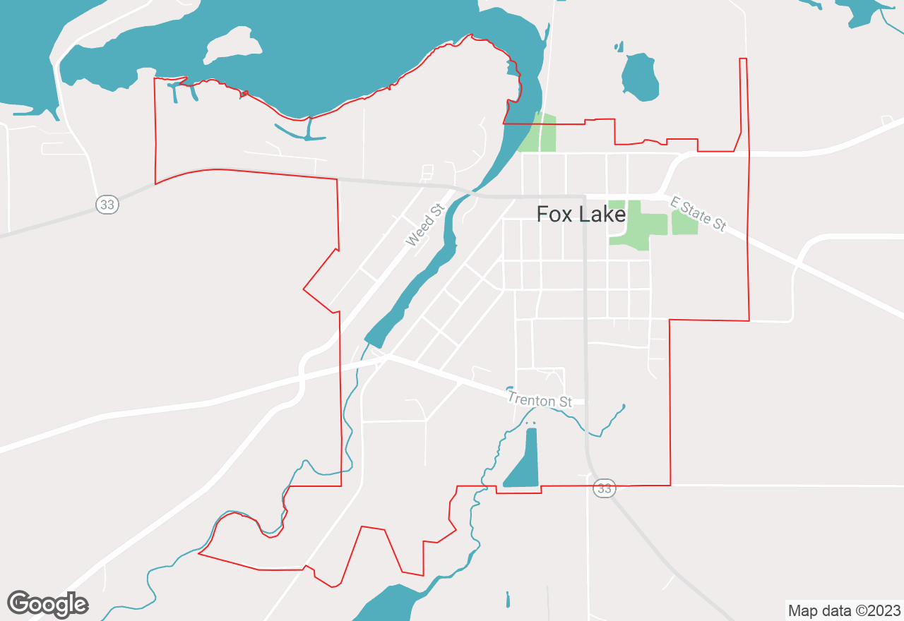 Fox Lake map