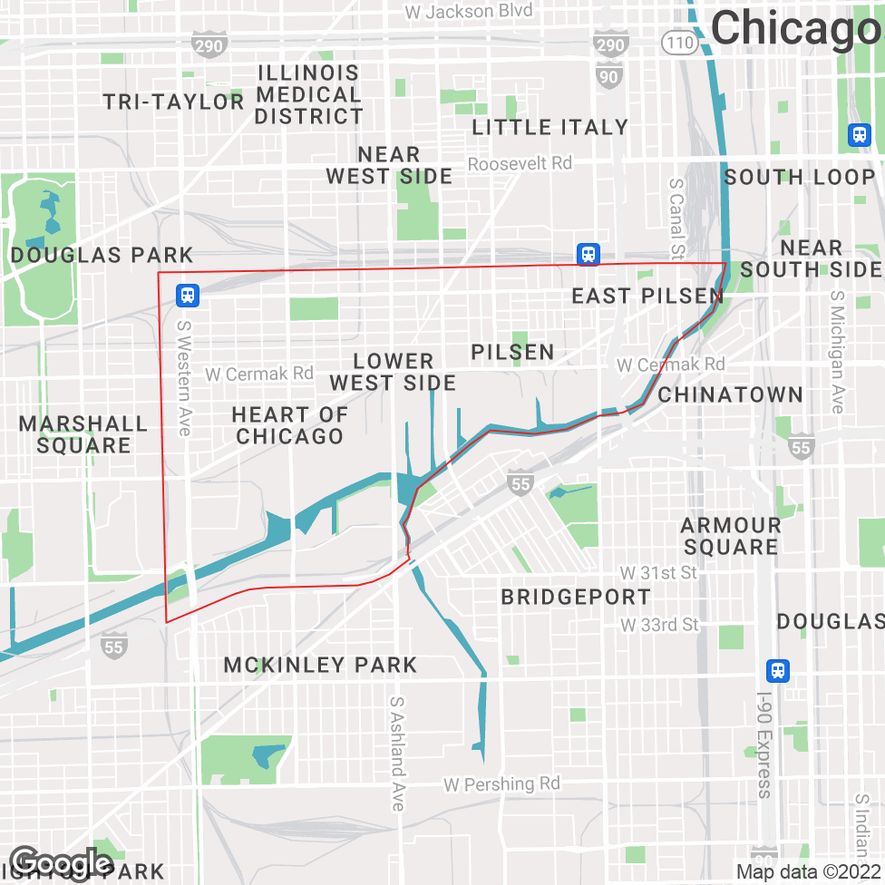 Lower West Side map