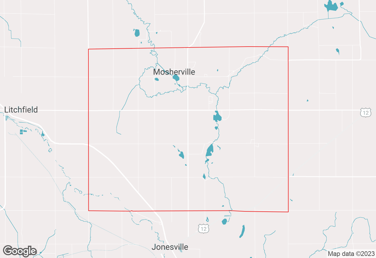 Mosherville map