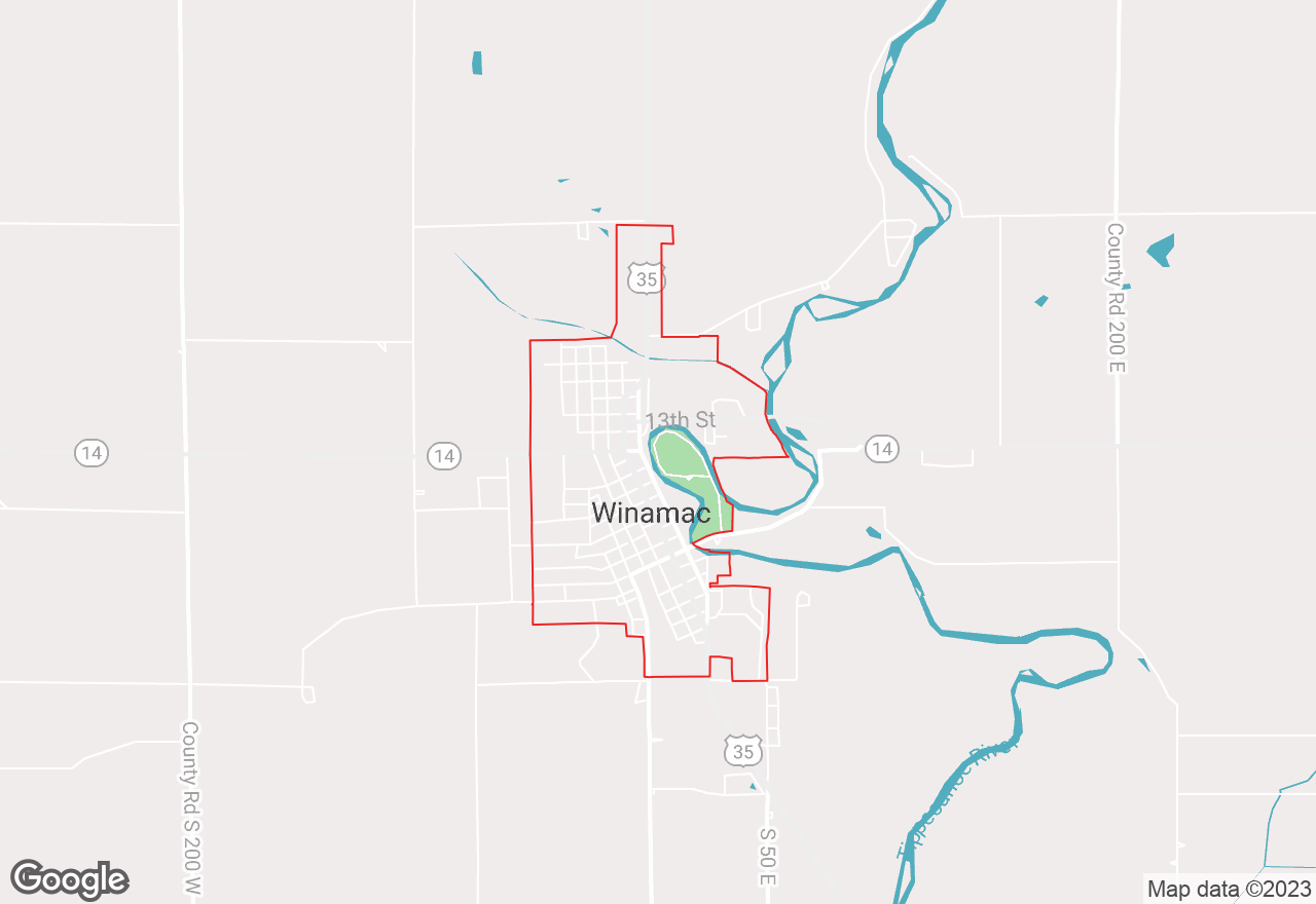 Winamac map